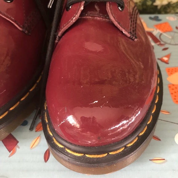 Dr Martens Patent Cherry Red - Picture 3 of 4
